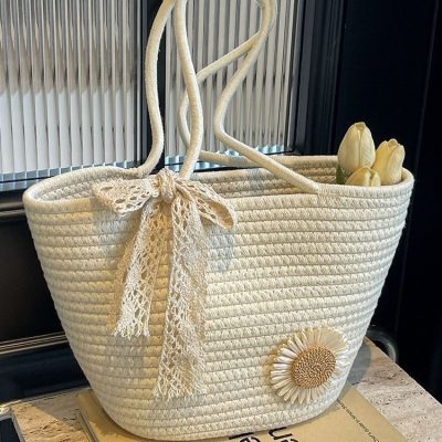 Handmade summer straw women bag 2025
